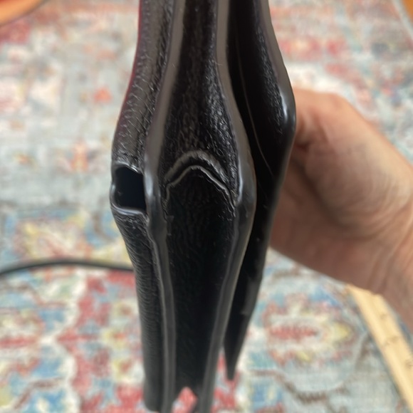 Michael Kors authentic black pebbled crossbody w/gold hardware - Picture 12 of 12